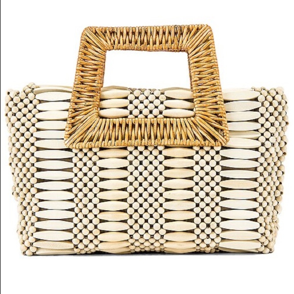 ARANAZ Cerise Woven Clutch Bag